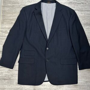 Brooks Brothers Reda Flexo Madison Fit Italy Hopsack Weave Navy Sportcoat